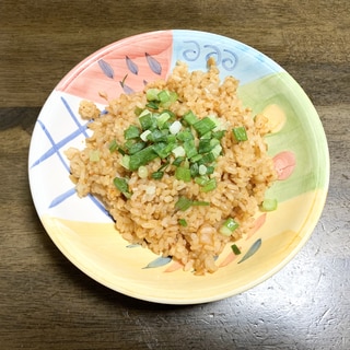 簡単レシピ　ランチレシピ　納豆キムチチャーハン